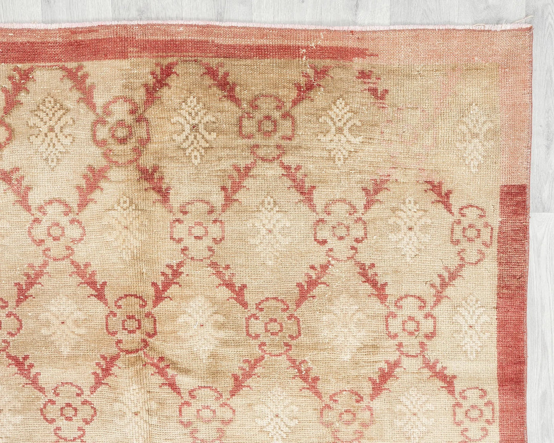 Multicolor Turkish Oushak Rug 4'11" x 8'10" Hand-Knotted | No. VR78724