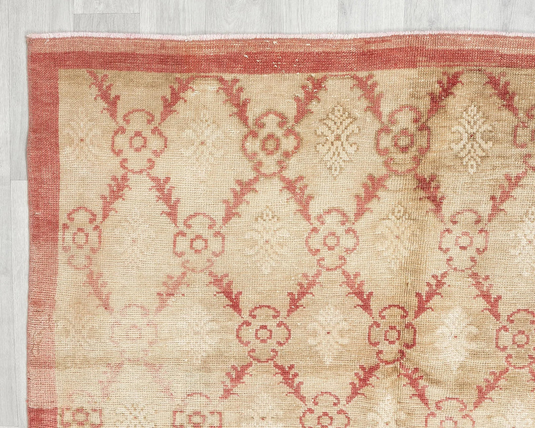 Multicolor Turkish Oushak Rug 4'11" x 8'10" Hand-Knotted | No. VR78724