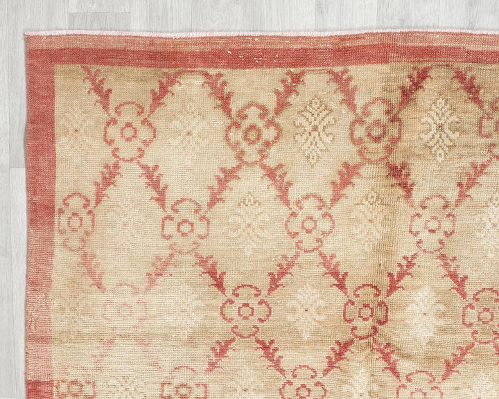 Multicolor Turkish Oushak Rug 4'11" x 8'10" Hand-Knotted | No. VR78724