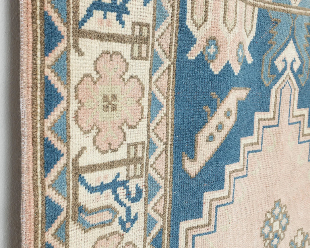 Blue Oushak Rug 4' x 6' 4" | No. VR78771