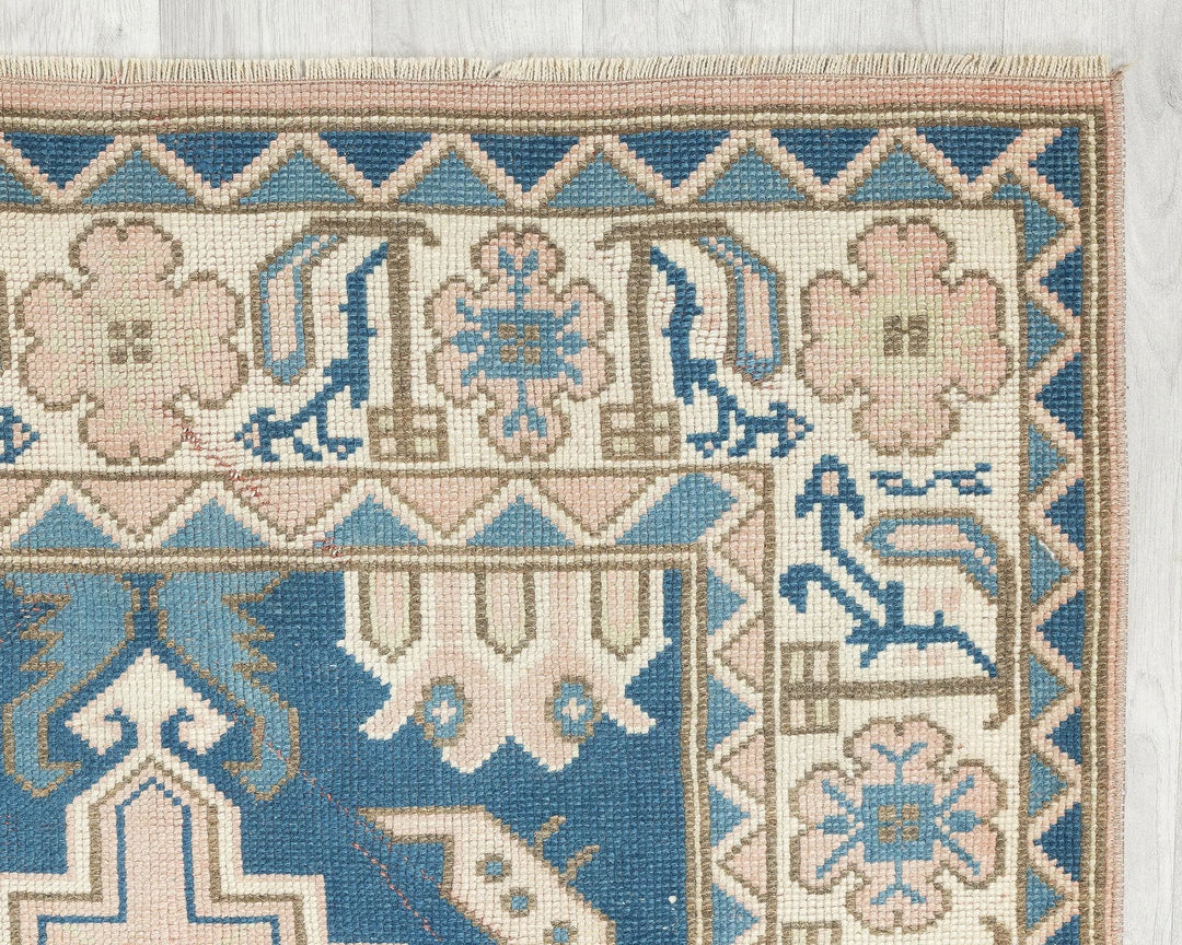 Blue Oushak Rug 4' x 6' 4" | No. VR78771