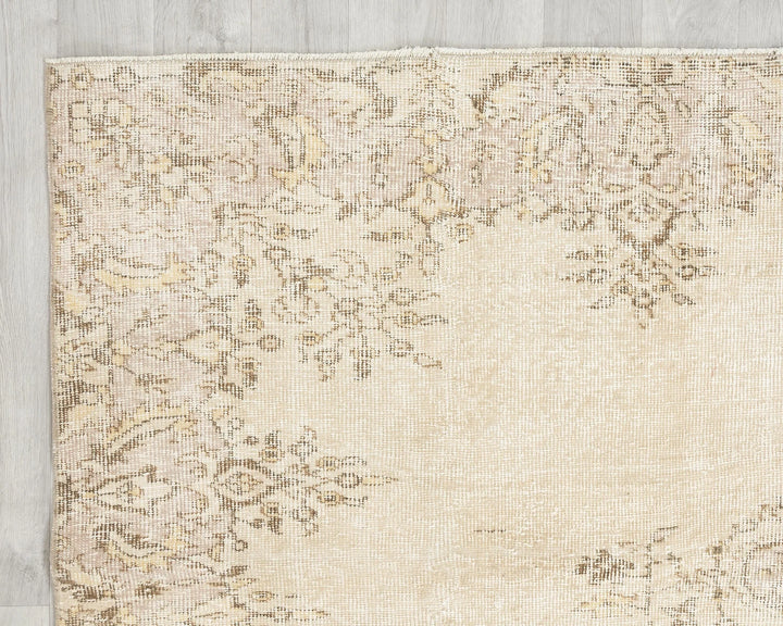 Multicolor Turkish Oushak Rug 6'7" x 9'5" Hand-Knotted | No. VR78851