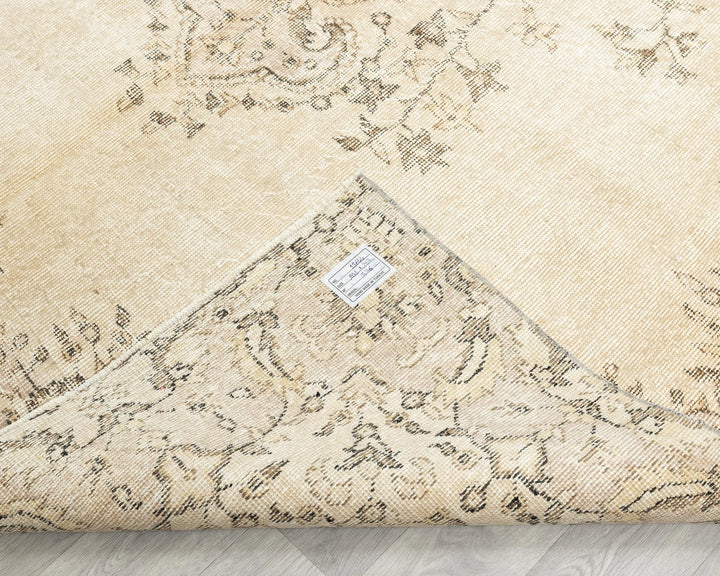 Multicolor Turkish Oushak Rug 6'7" x 9'5" Hand-Knotted | No. VR78851