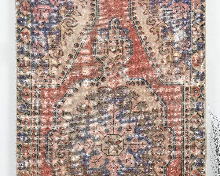 Multicolor Turkish Oushak Rug 4' 1" x 7' 1" Hand-Knotted | No. VR78879
