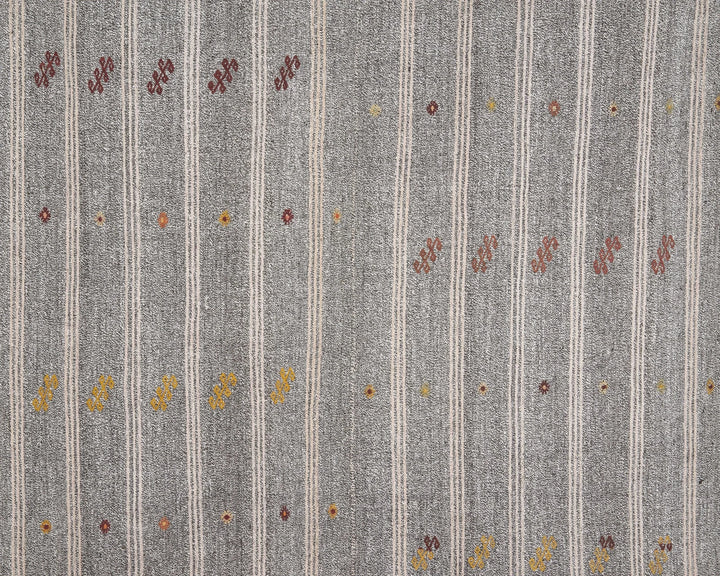 Gray Kilim Rug 6' 11" x 8' 4" | No. VR78886
