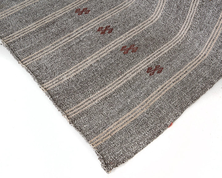 Gray Kilim Rug 6' 11" x 8' 4" | No. VR78886