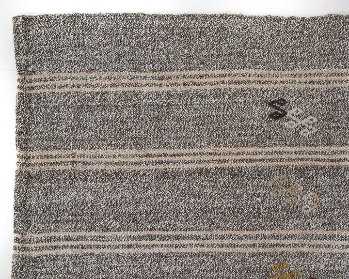 Gray Kilim Rug 6' 11" x 8' 4" | No. VR78886