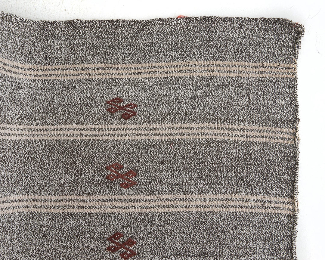 Gray Kilim Rug 6' 11" x 8' 4" | No. VR78886