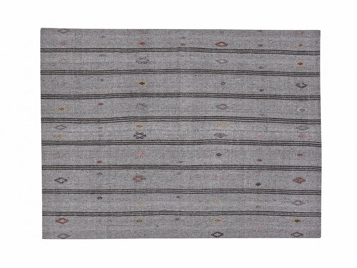 Gray Kilim Rug 6' 4" x 7' 2" | No. VR78942