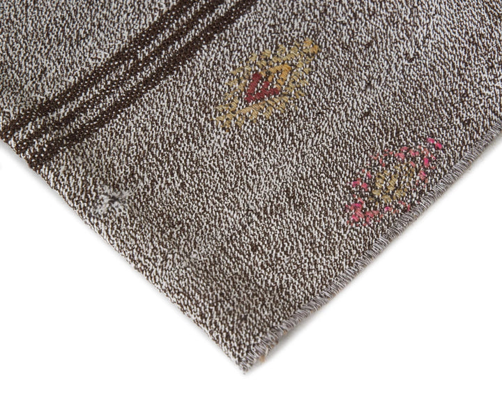 Gray Kilim Rug 6' 4" x 7' 2" | No. VR78942