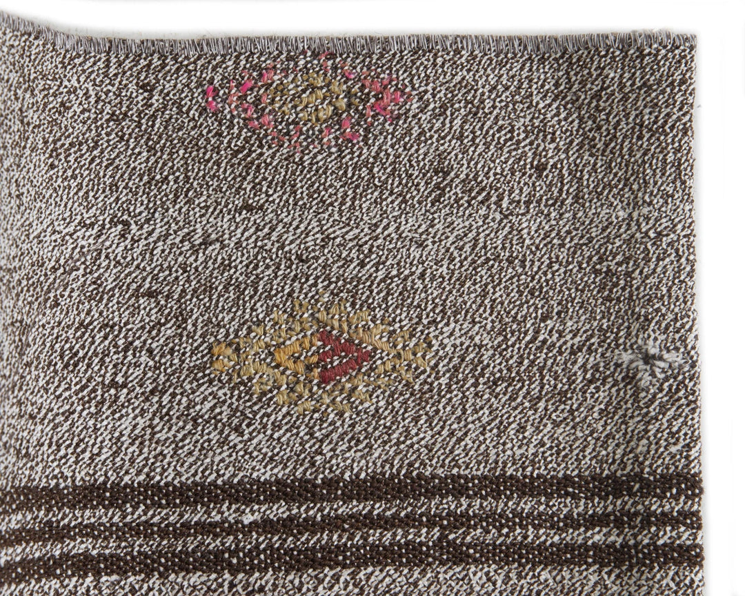 Gray Kilim Rug 6' 4" x 7' 2" | No. VR78942