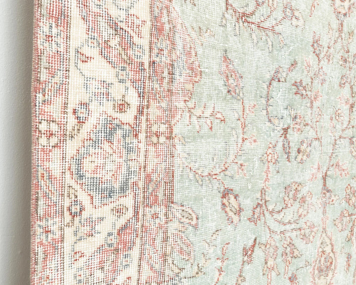Multicolor Turkish Oushak Rug 5' 2" x 8' 7" Hand-Knotted | No. VR78977