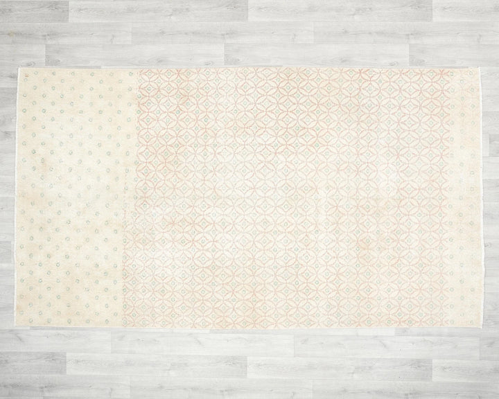 Multicolor Turkish Oushak Rug 4'9" x 8'4" Hand-Knotted | No. VR79039