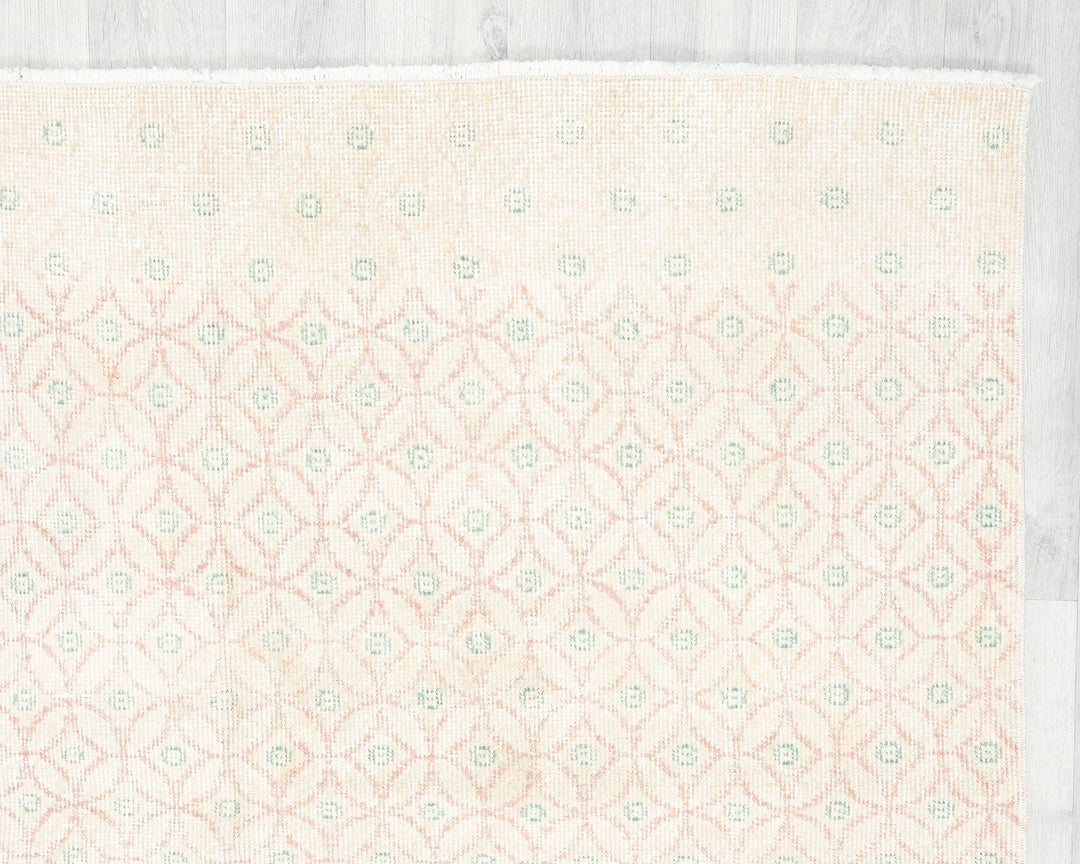 Multicolor Turkish Oushak Rug 4'9" x 8'4" Hand-Knotted | No. VR79039