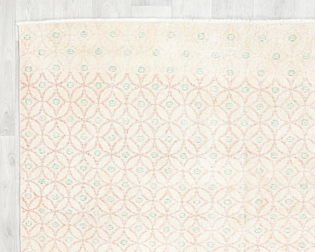 Multicolor Turkish Oushak Rug 4'9" x 8'4" Hand-Knotted | No. VR79039