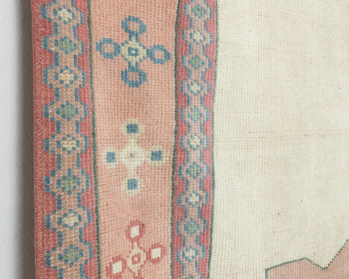 Multicolor Turkish Oushak Rug 2' x 6'5" Hand-Knotted | No. VR79094