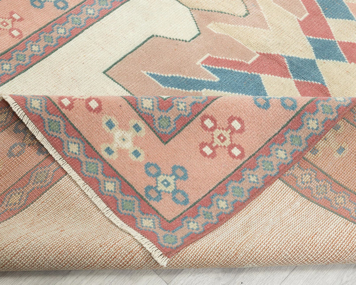 Multicolor Turkish Oushak Rug 2' x 6'5" Hand-Knotted | No. VR79094