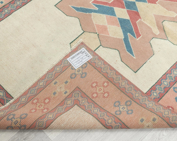 Multicolor Turkish Oushak Rug 2' x 6'5" Hand-Knotted | No. VR79094