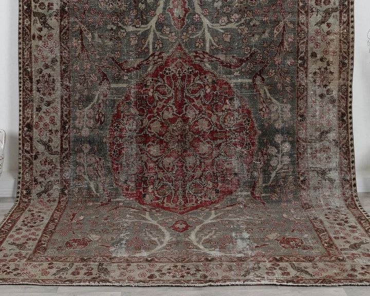Beige Oushak Rug 7' 5" x 10' 6" | No. VR79128