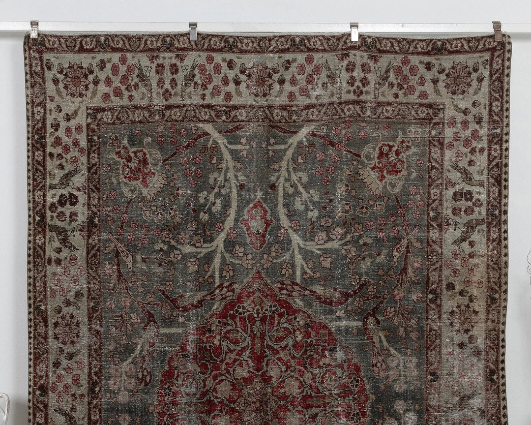 Beige Oushak Rug 7' 5" x 10' 6" | No. VR79128