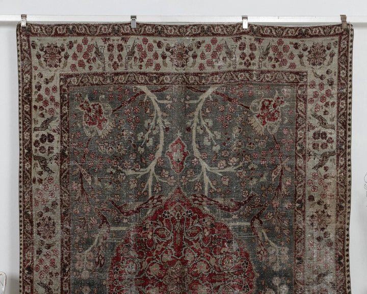 Beige Oushak Rug 7' 5" x 10' 6" | No. VR79128