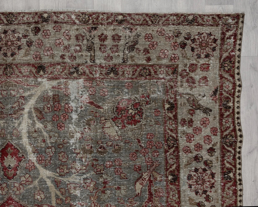 Beige Oushak Rug 7' 5" x 10' 6" | No. VR79128