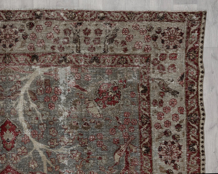 Beige Oushak Rug 7' 5" x 10' 6" | No. VR79128