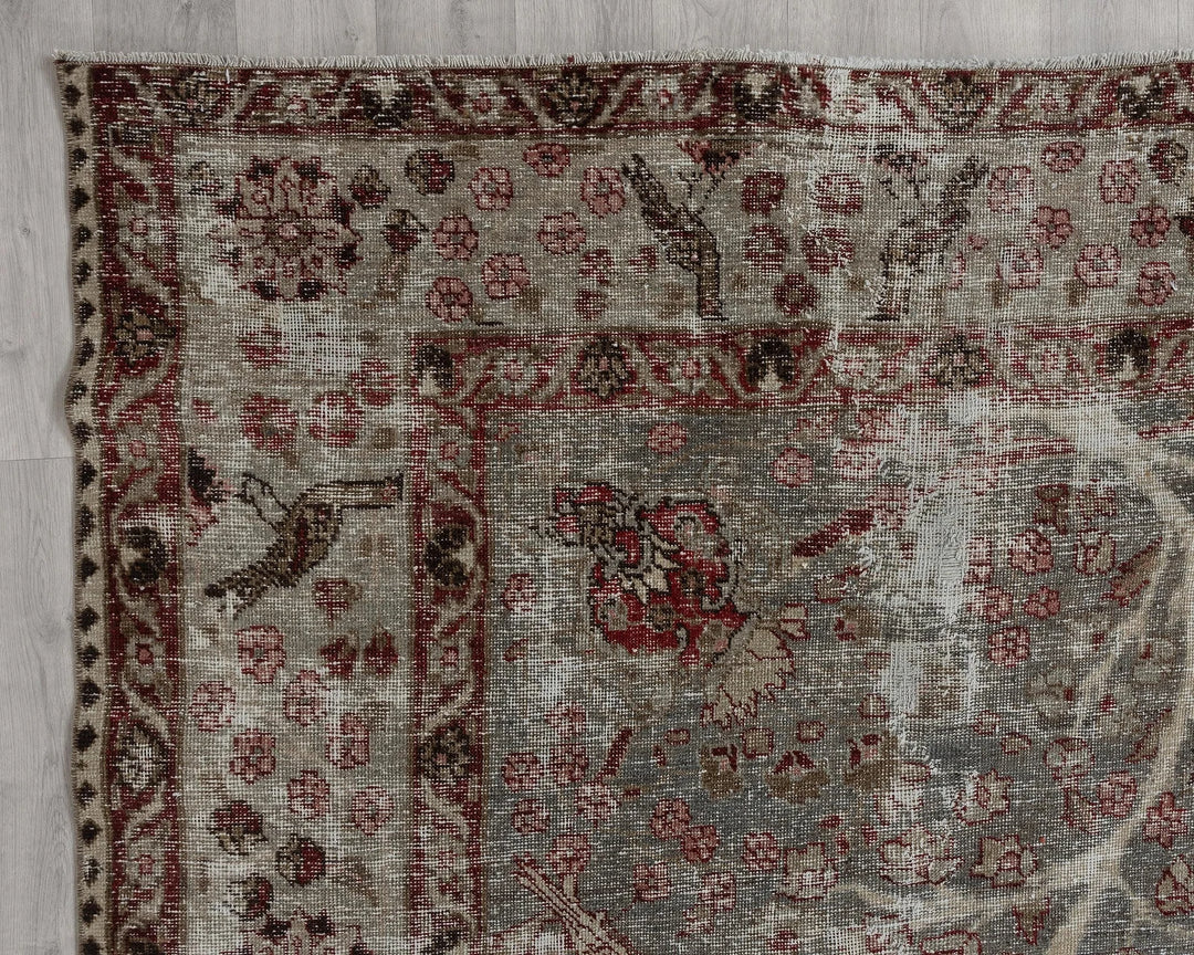 Beige Oushak Rug 7' 5" x 10' 6" | No. VR79128