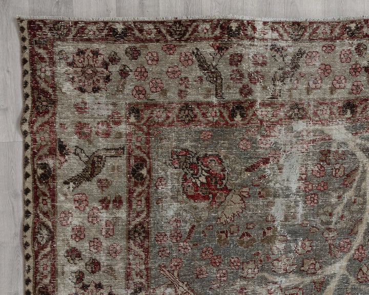 Beige Oushak Rug 7' 5" x 10' 6" | No. VR79128