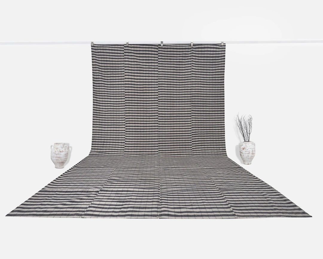 Neutral Kilim Rug 7' 7" x 11' 9" | No. VR79230