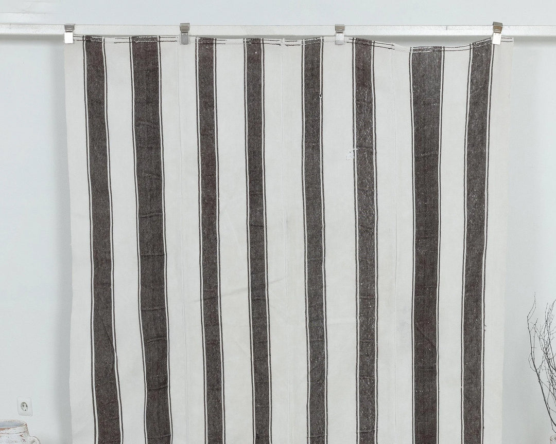 Brown Turkish Kilim Rug 5' 9" x 10' 8" Flat-Weave view