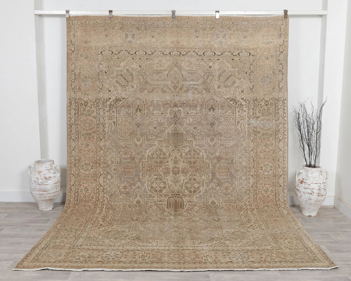 Multicolor Turkish Oushak Rug 7' 11" x 10' 10" Hand-Knotted | No. VR79262