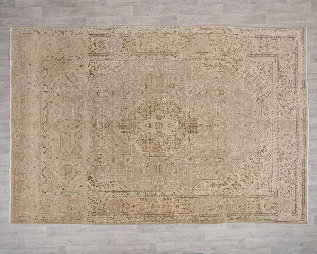 Multicolor Turkish Oushak Rug 7' 11" x 10' 10" Hand-Knotted | No. VR79262