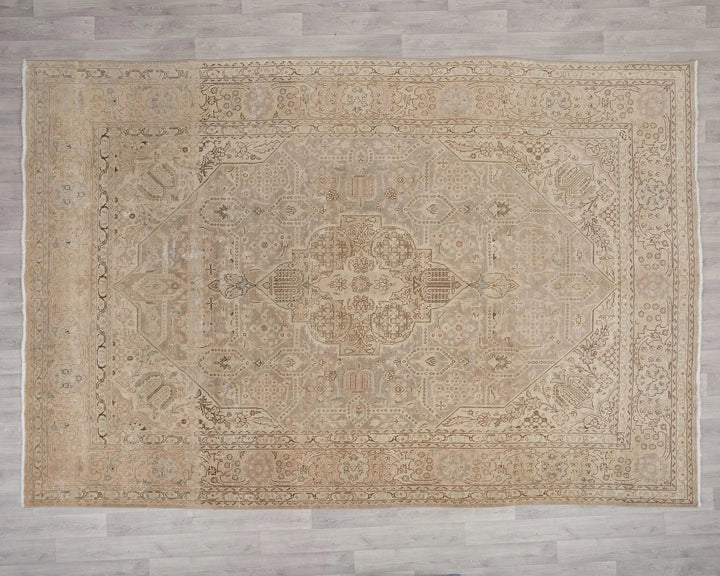 Multicolor Turkish Oushak Rug 7' 11" x 10' 10" Hand-Knotted | No. VR79262
