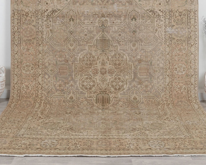 Multicolor Turkish Oushak Rug 7' 11" x 10' 10" Hand-Knotted | No. VR79262