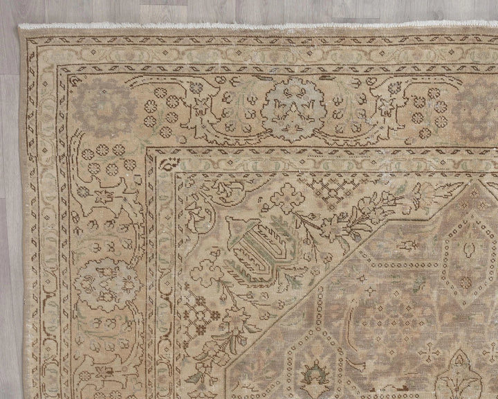Multicolor Turkish Oushak Rug 7' 11" x 10' 10" Hand-Knotted | No. VR79262