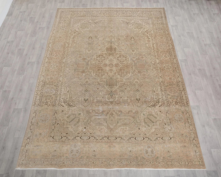 Multicolor Turkish Oushak Rug 7' 11" x 10' 10" Hand-Knotted | No. VR79262