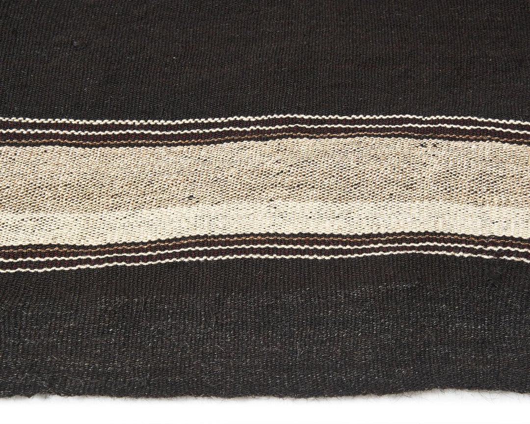 Brown Turkish Kilim Rug 5' x 6' 10" Flat-Weave | No. VR79327