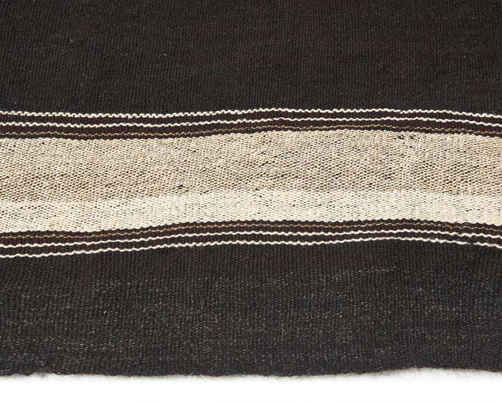 Brown Turkish Kilim Rug 5' x 6' 10" Flat-Weave | No. VR79327