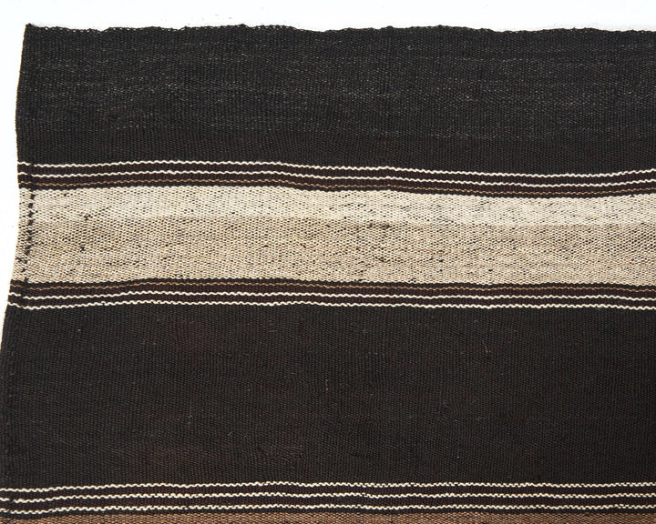 Brown Turkish Kilim Rug 5' x 6' 10" Flat-Weave | No. VR79327