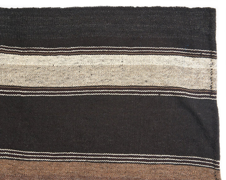 Brown Turkish Kilim Rug 5' x 6' 10" Flat-Weave | No. VR79327