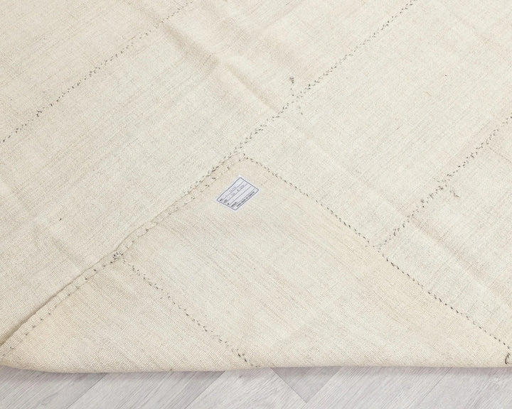 Beige Turkish Kilim Rug 5' 1" x 9' 10" Flat-Weave | No. VR79334
