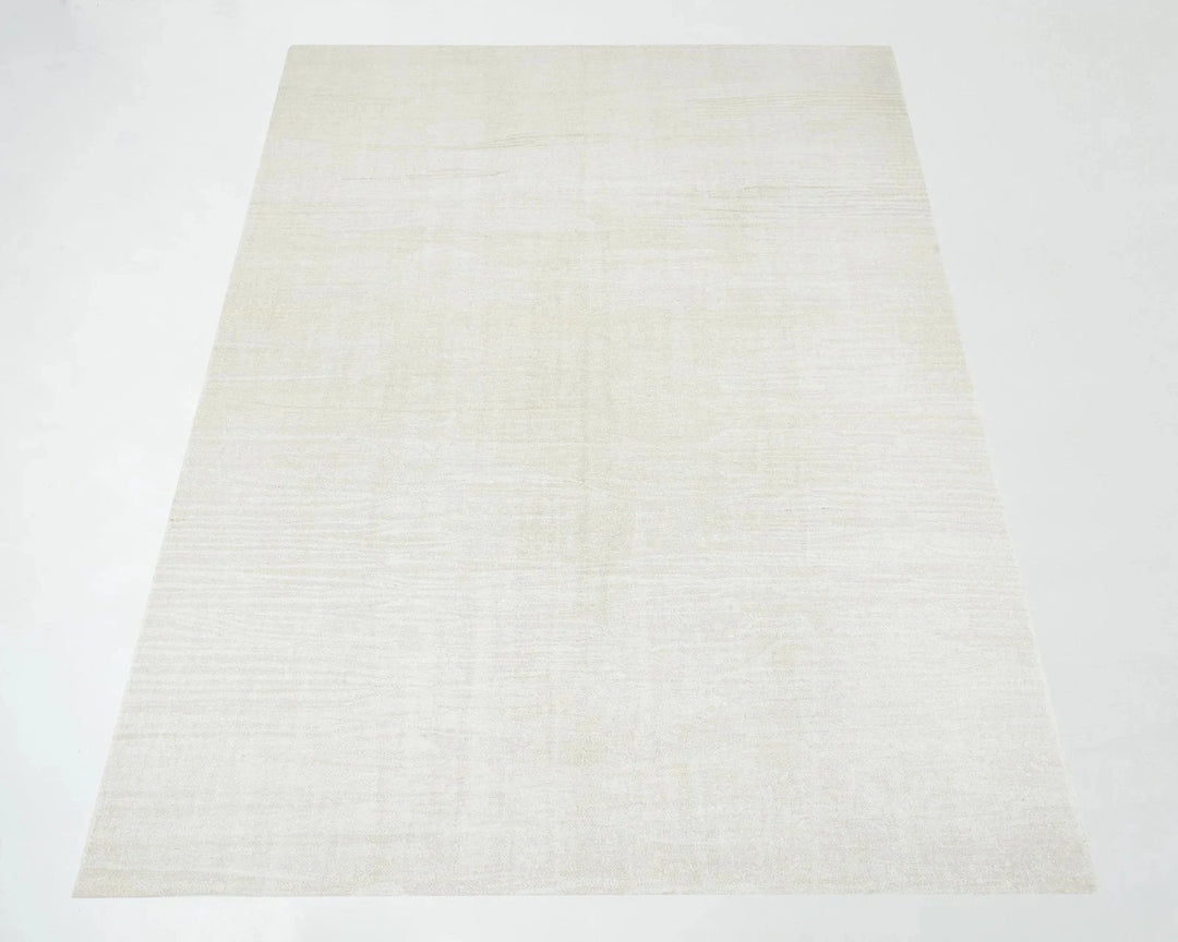 White Turkish Kilim Rug 8' 1" x 11' 1" Flat-Weave | No. VR79372