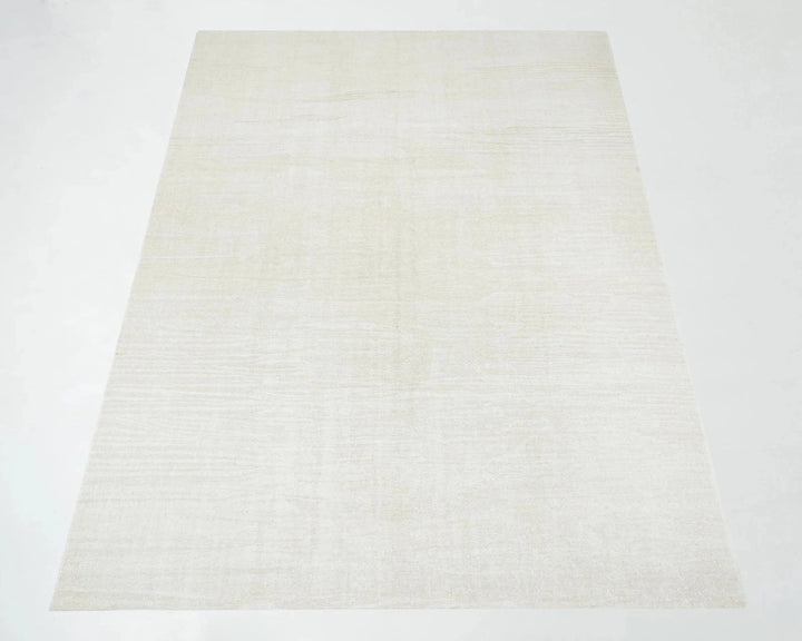 White Turkish Kilim Rug 8' 1" x 11' 1" Flat-Weave | No. VR79372
