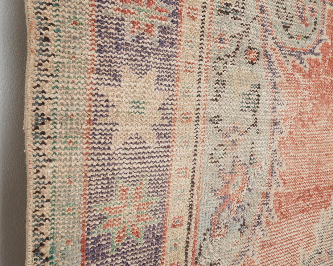 Multicolor Turkish Oushak Rug 5' 10" x 8' 5" Hand-Knotted | No. VR79394