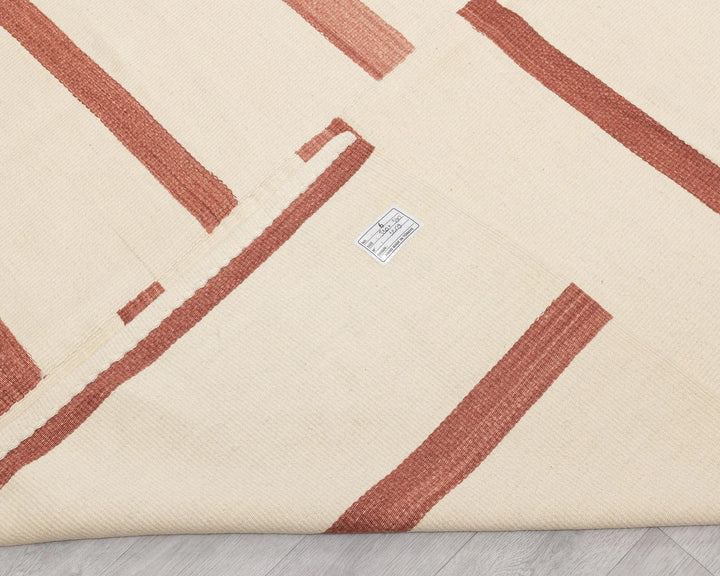 Pink Turkish Kilim Rug 10' 2" x 12' 10" Flat-Weave | No. VR79450
