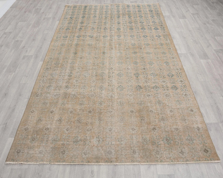Multicolor Turkish Oushak Rug 5' 7" x 9' Hand-Knotted | No. VR79628