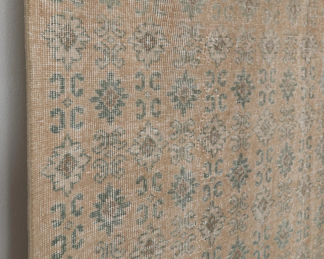 Multicolor Turkish Oushak Rug 5' 7" x 9' Hand-Knotted | No. VR79628