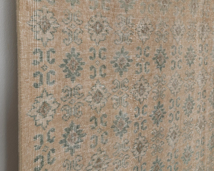 Multicolor Turkish Oushak Rug 5' 7" x 9' Hand-Knotted | No. VR79628