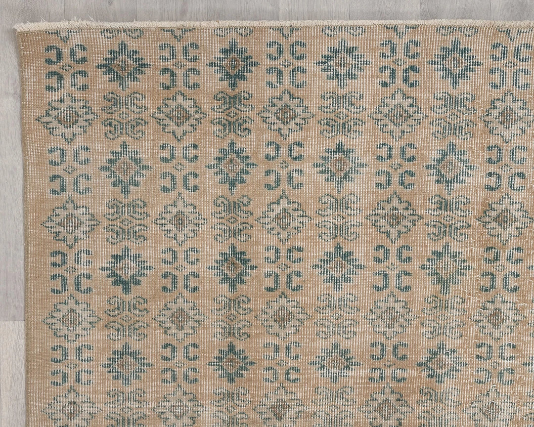 Multicolor Turkish Oushak Rug 5' 7" x 9' Hand-Knotted | No. VR79628